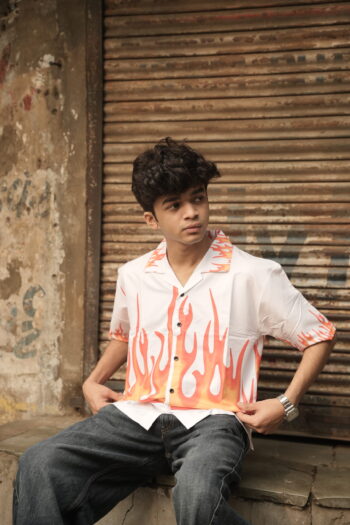 Firestorm Streetwear Statement White Shirt